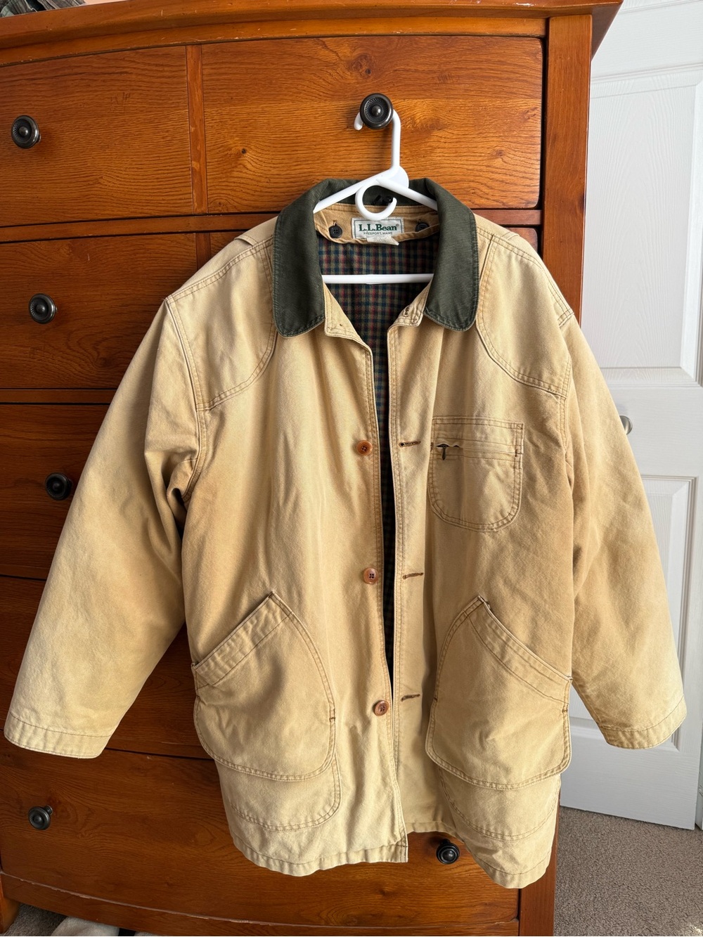 Vintage L.L. Bean Canvas Field/Barn Coat XL